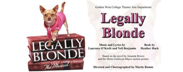 The Golden West College Theater Arts department has assembled an energetic, talented cast to star in their upcoming production LEGALLY BLONDE, The Musical.  Performance dates are May 3 – 12...