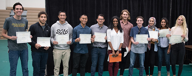 students with certificates