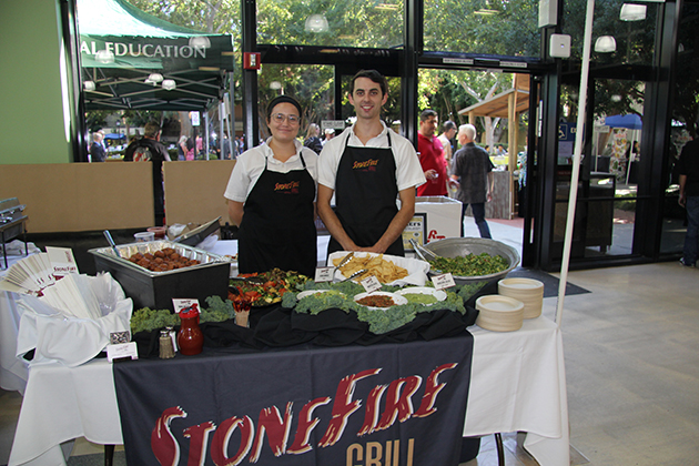 Stonefire Grill table and servers